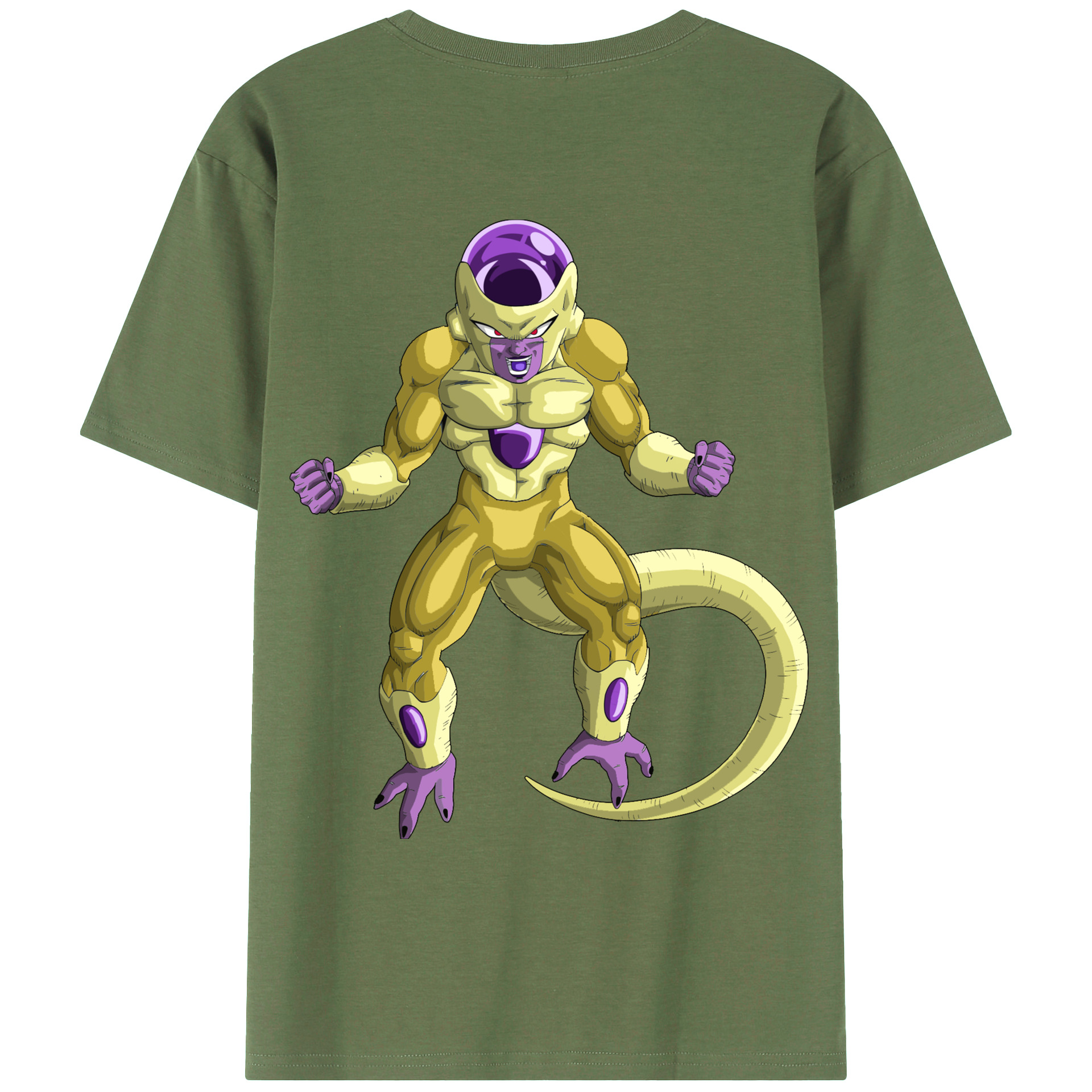 （画像用） ドラゴンボール フリーザ DRAGON BALL Frieza 綿100％ メンズ半袖Tシャツ（バックプリント） 通気性
